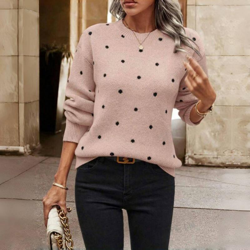 Emily – Polka Dot Knit Sweater by Snoosly