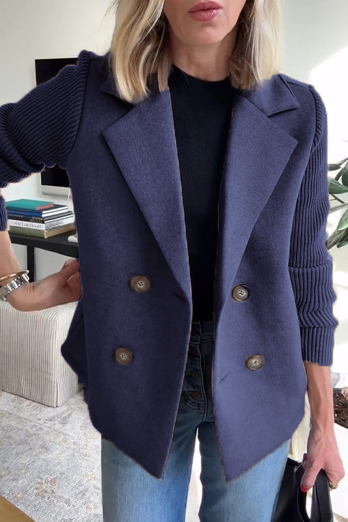 Mikkie - The Soft Ribbed Blazer Coat
