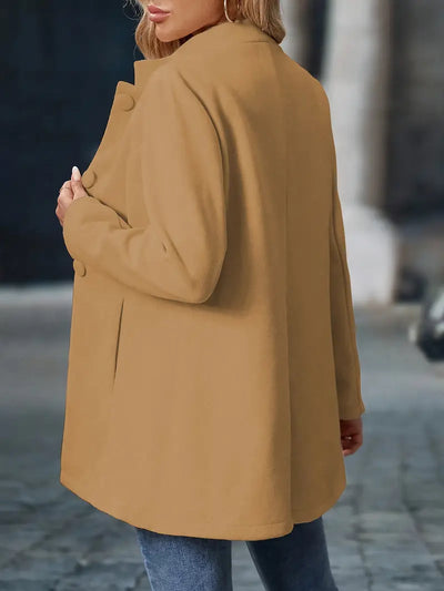 Elara – Elegant Button-Up Coat