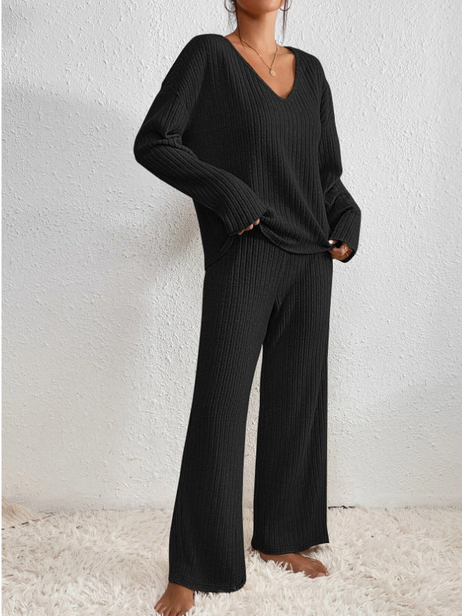 Haley - Ribbed Knit lounge Set
