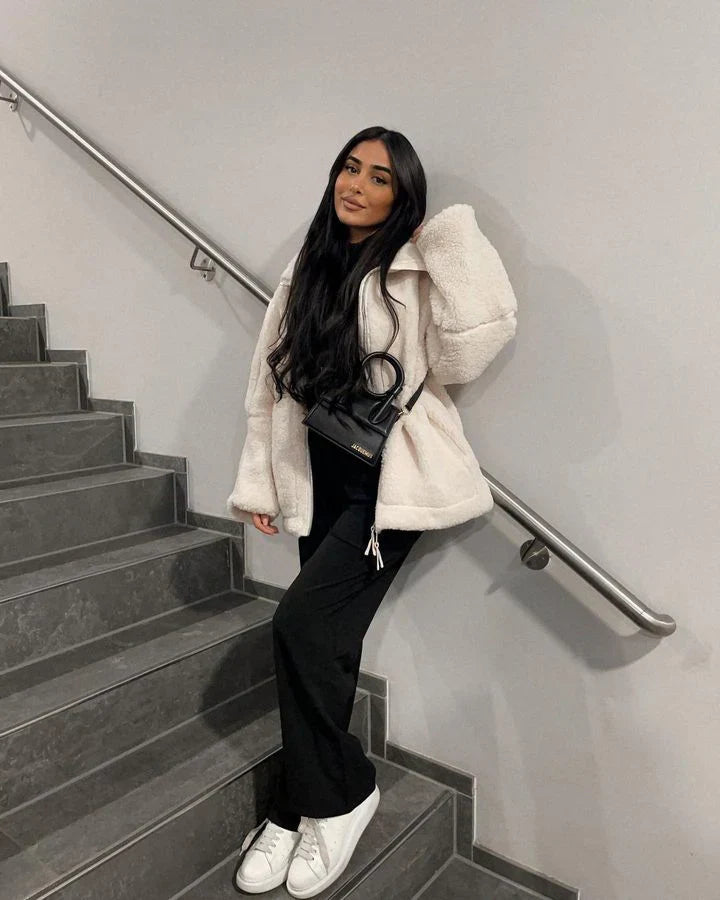 Poppy – Soft teddy coat