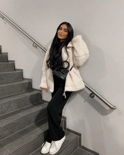 Poppy – Soft teddy coat