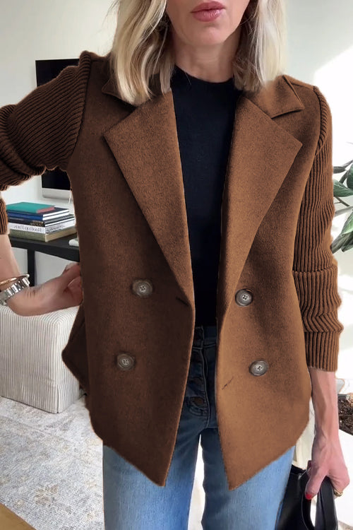 Mikkie - The Soft Ribbed Blazer Coat