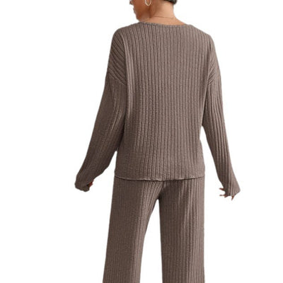 Haley - Ribbed Knit lounge Set