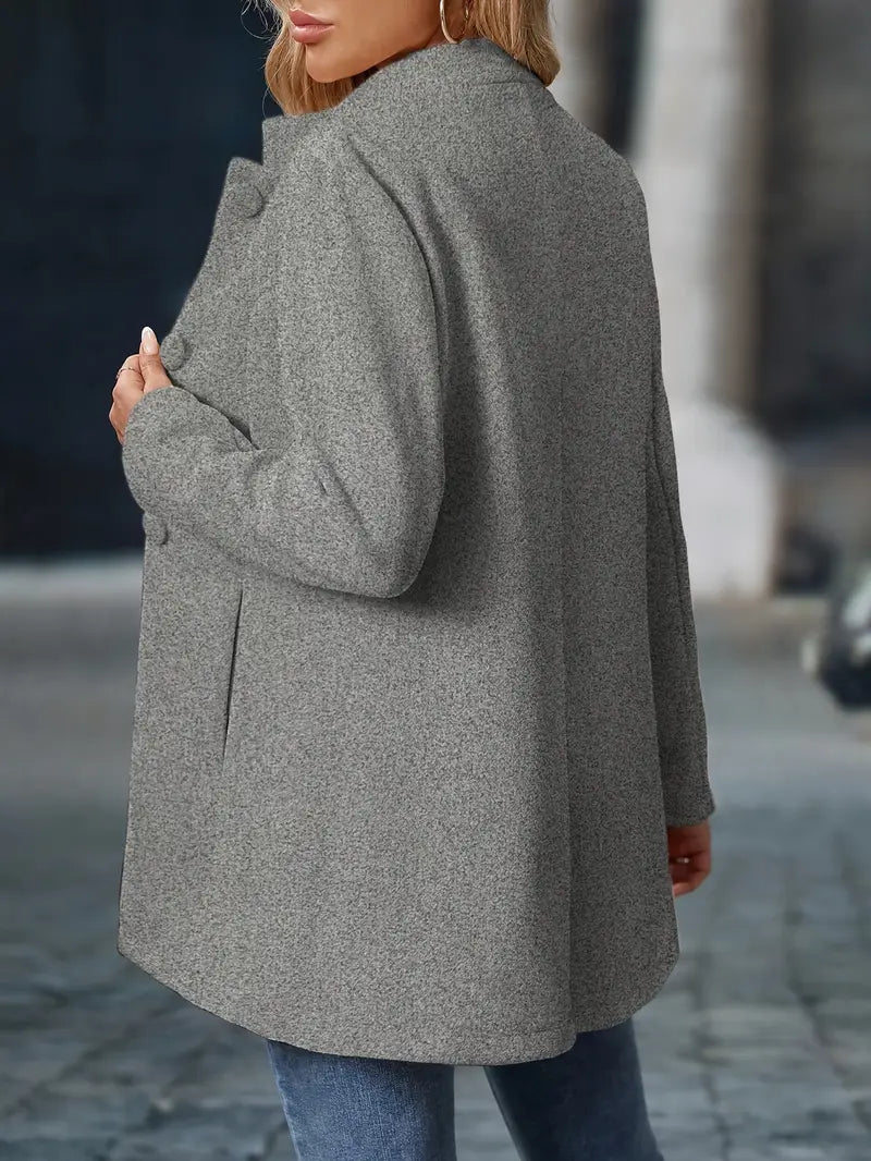 Elara – Elegant Button-Up Coat