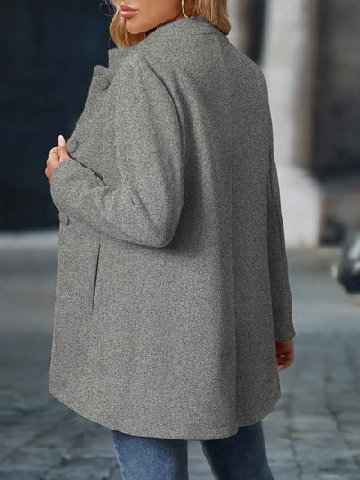 Elara – Elegant Button-Up Coat