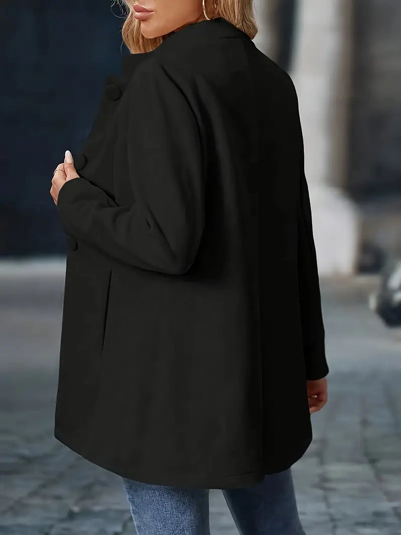 Elara – Elegant Button-Up Coat