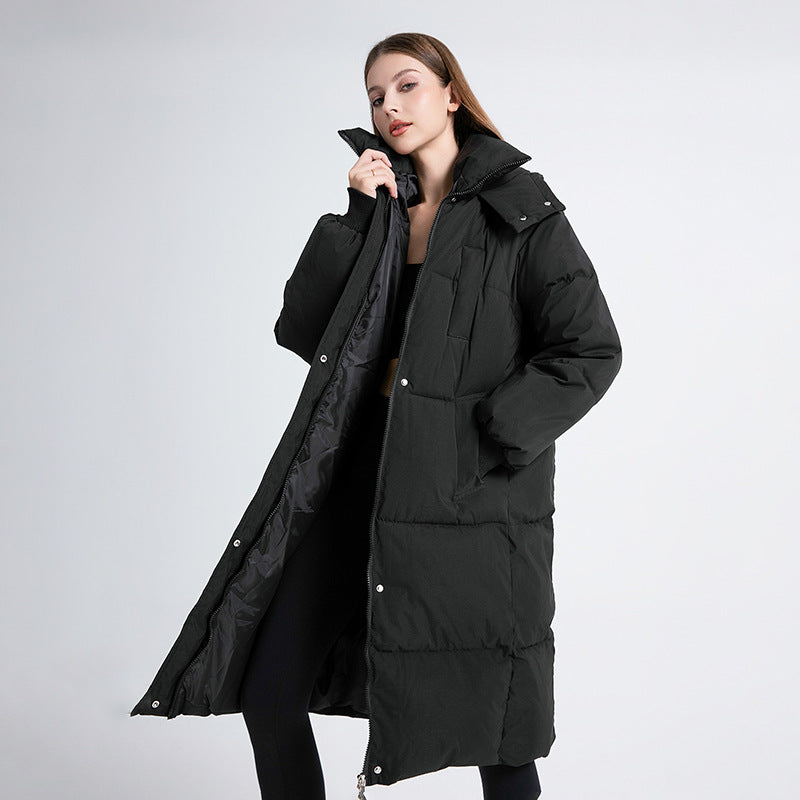 Carly - Elegant Long Hooded Coat