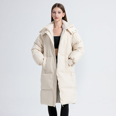 Carly - Elegant Long Hooded Coat
