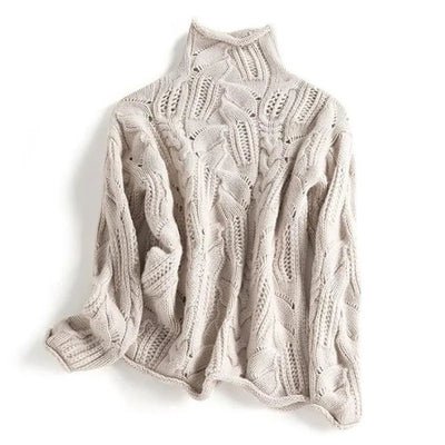 Daisy – High-Neck Knit Sweater