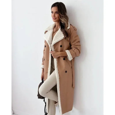 Rosa - Teddy-Lined Trench Coat