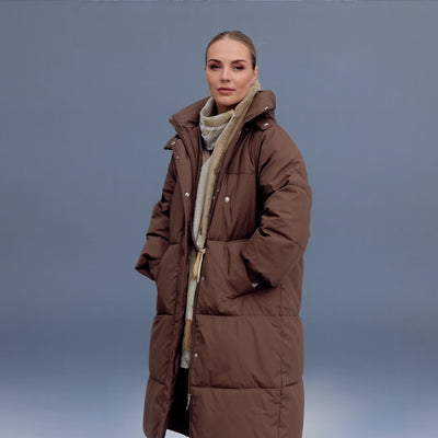 Carly - Elegant Long Hooded Coat