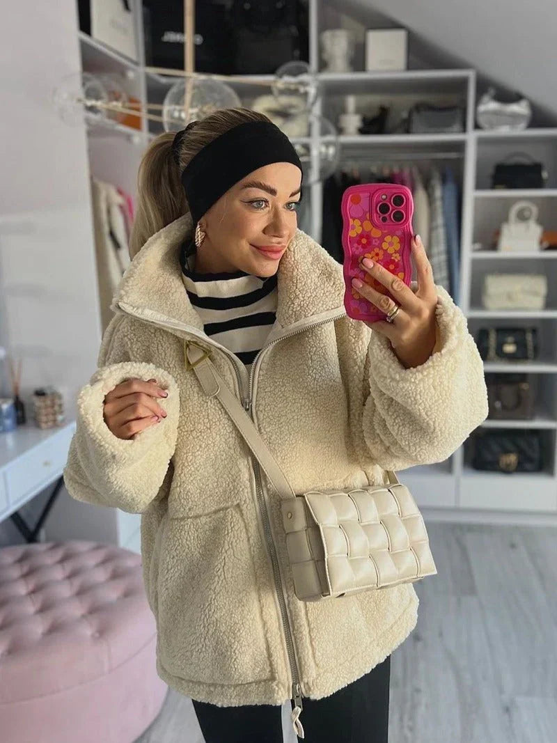 Poppy – Soft teddy coat
