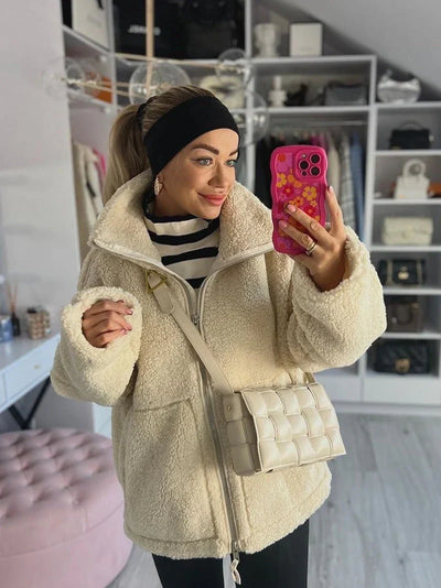 Poppy – Soft teddy coat