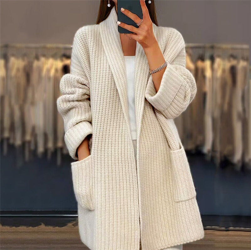 Caitlin – Wool Knit Cardigan
