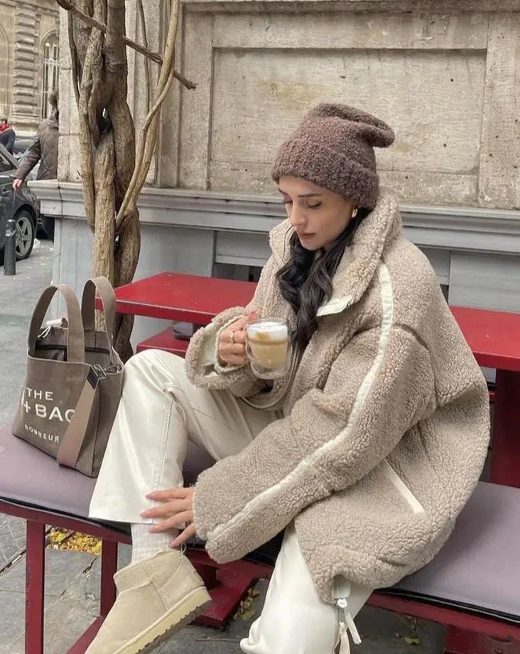 Poppy – Soft teddy coat
