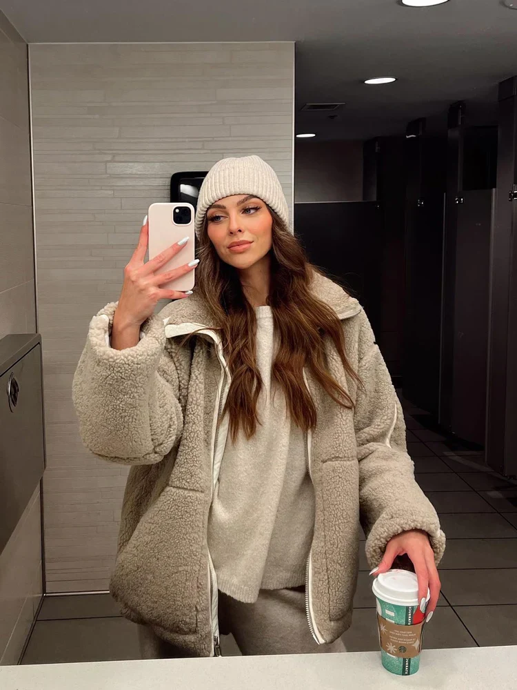 Poppy – Soft teddy coat