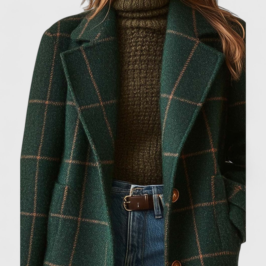 Sarah – Classic Check Coat