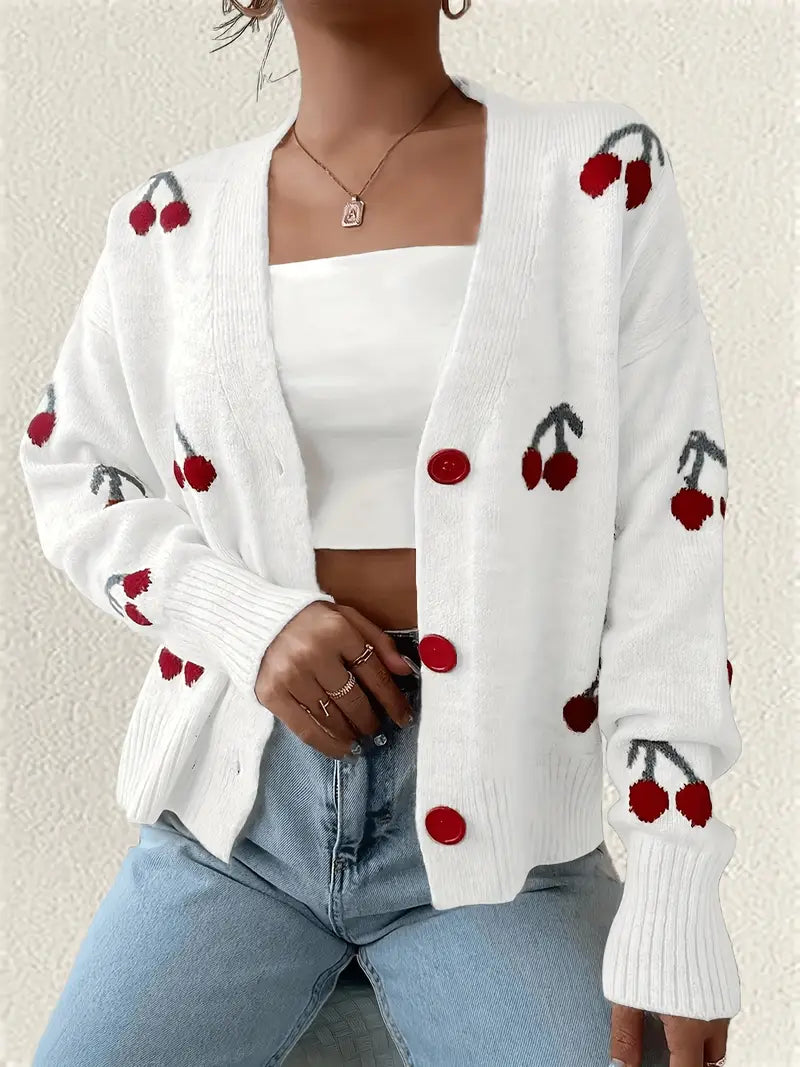 Luna – Cherry Bliss Cardigan by Snoosly