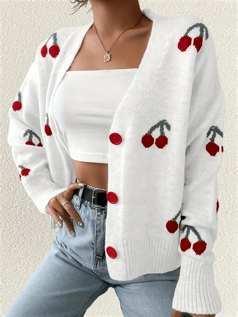 Luna – Cherry Bliss Cardigan by Snoosly