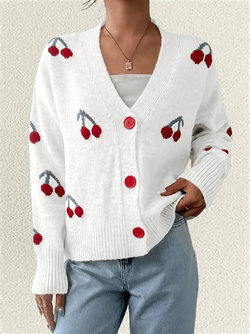 Luna – Cherry Bliss Cardigan by Snoosly