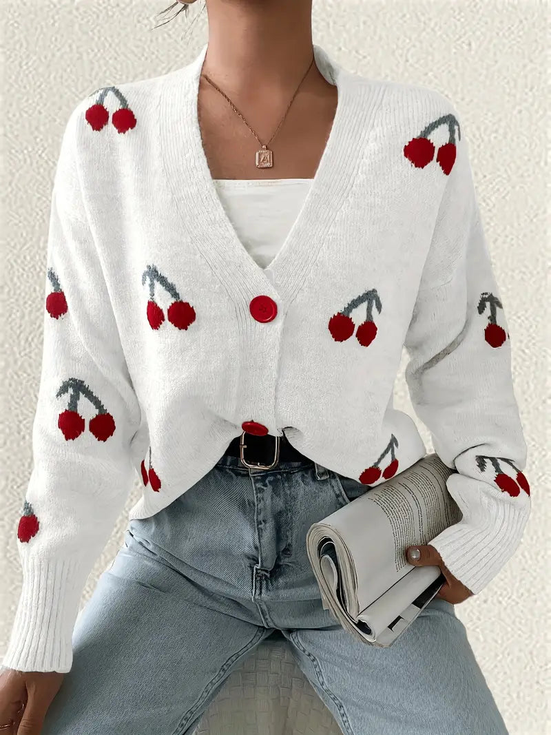 Luna – Cherry Bliss Cardigan by Snoosly