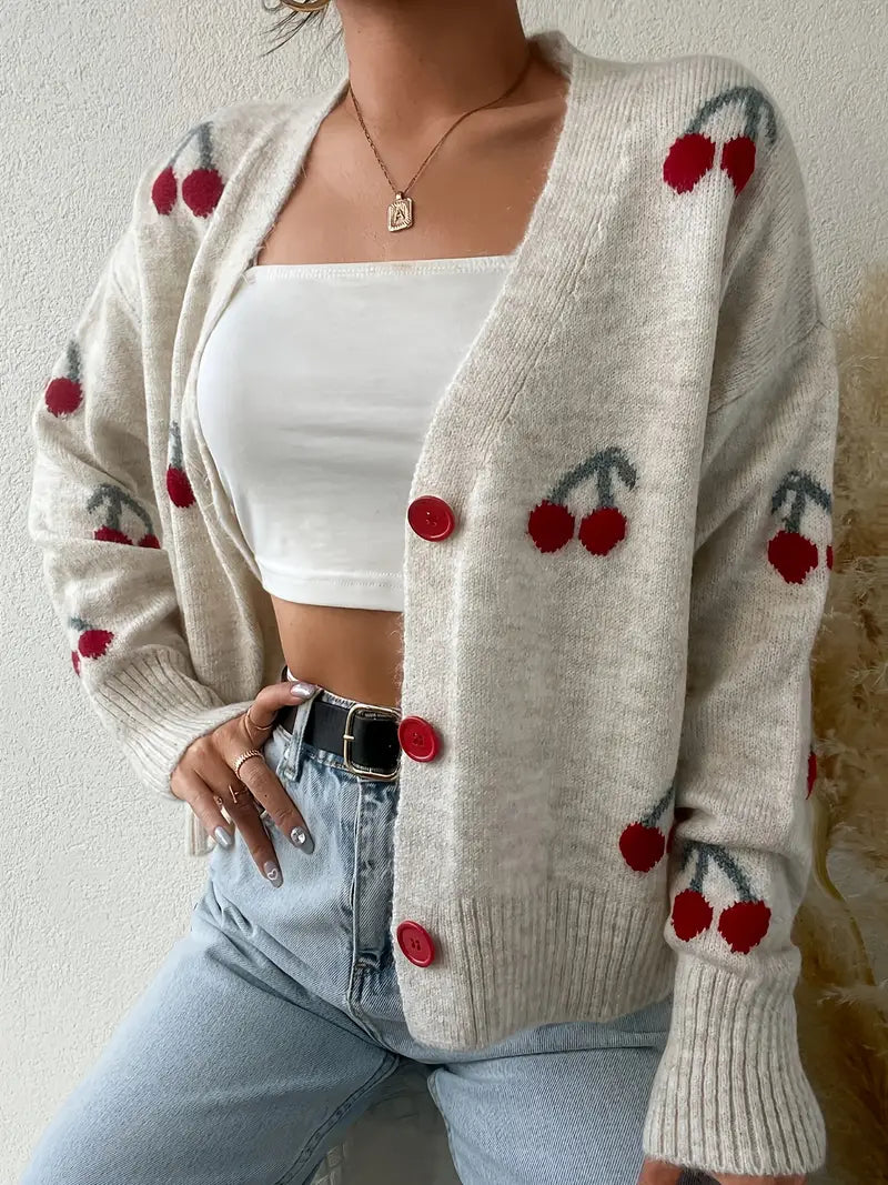 Luna – Cherry Bliss Cardigan by Snoosly