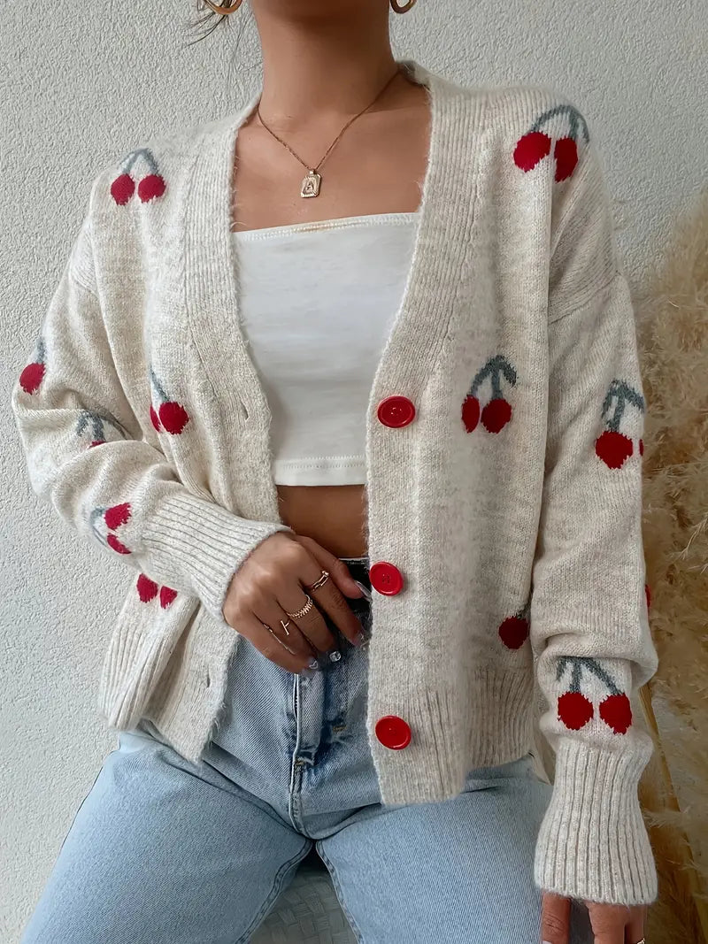 Luna – Cherry Bliss Cardigan by Snoosly