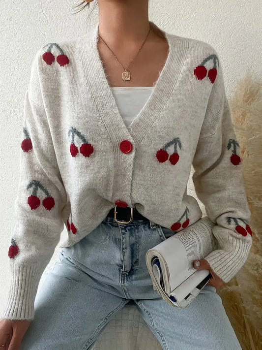 Luna – Cherry Bliss Cardigan by Snoosly