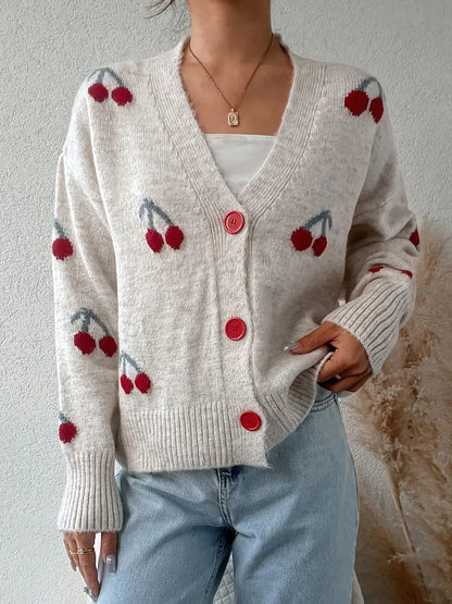 Luna – Cherry Bliss Cardigan by Snoosly