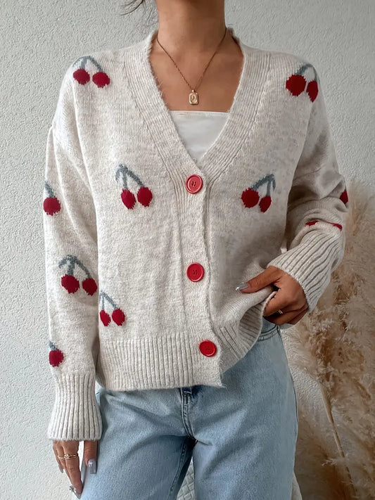 Luna – Cherry Bliss Cardigan by Snoosly