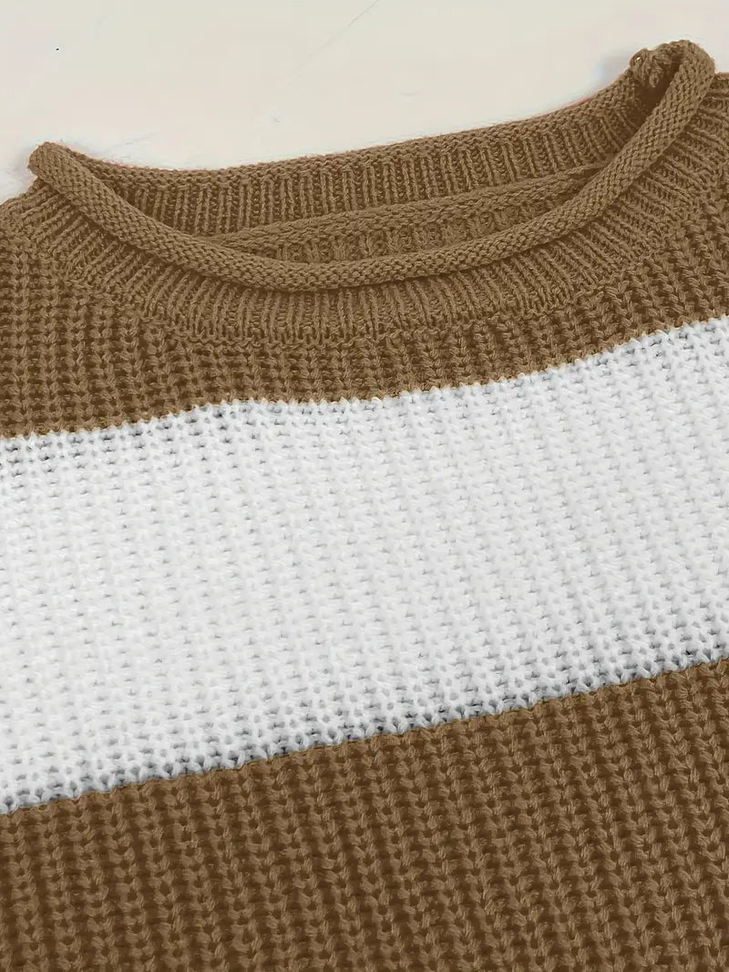 Aria – Cozy Striped Sweater by Snoosly