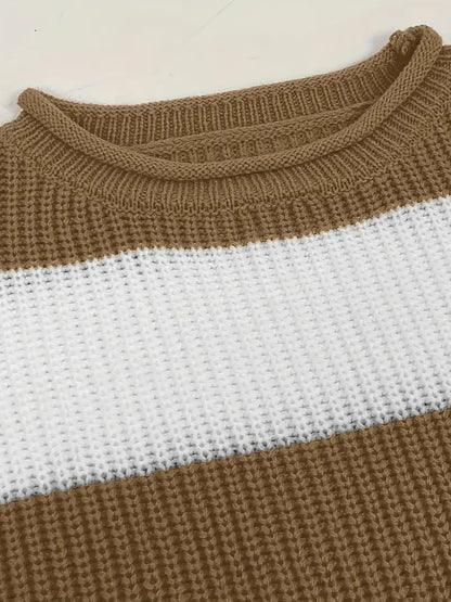 Aria – Cozy Striped Sweater by Snoosly