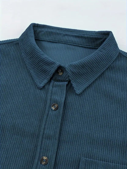 Elara – Effortless Corduroy Shirt by Snoosly