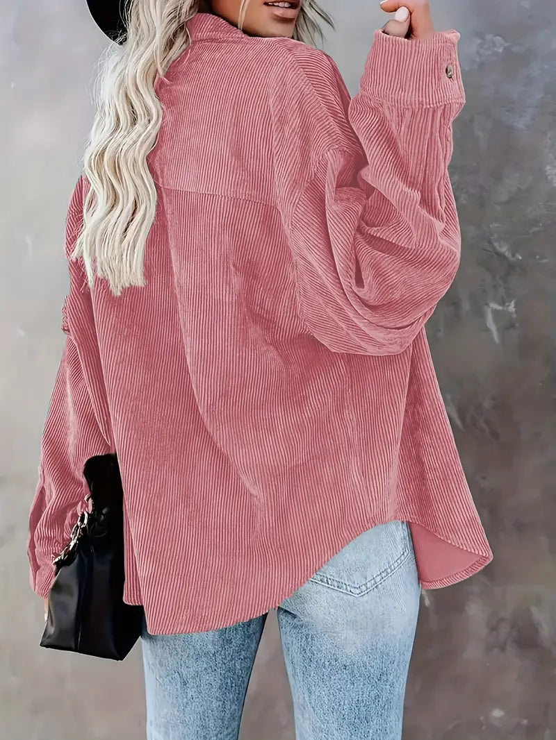 Elara – Effortless Corduroy Shirt by Snoosly