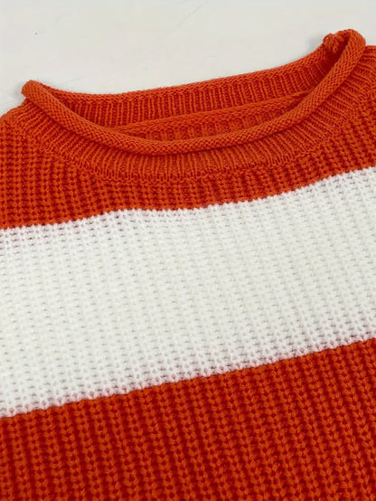 Aria – Cozy Striped Sweater by Snoosly