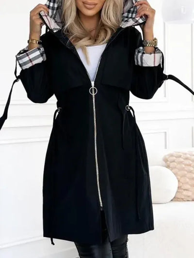 Isabella – Waterproof & Windproof Zip Coat of Timeless Grace