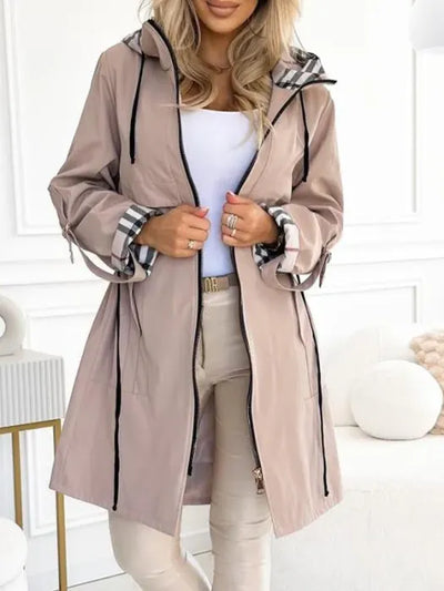 Isabella – Waterproof & Windproof Zip Coat of Timeless Grace