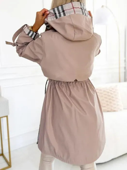 Isabella – Waterproof & Windproof Zip Coat of Timeless Grace