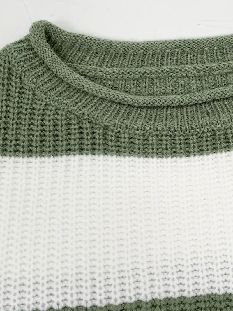 Aria – Cozy Striped Sweater by Snoosly